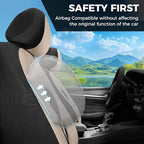 FLORICH Car Seat Covers Full Set, Universal Seat Cover 5 Seats, Automotive Seat Covers with Mesh Leather, Waterproof Car Seat Protector, Breathable Car Seat Cushion for Most Car SUV Truck, Beige