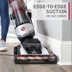 Hoover R-UH75100 MAXLife Elite Swivel Vacuum Cleaner with HEPA Media Filtration, Bagless Multi-Surface Upright for Carpet and Hard Floors, UH75100, White Certified Refurbished