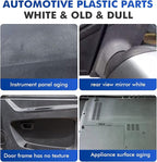 Plastic Restorer for Cars Resists Water, UV Rays, Dirt, Automobile Ceramic Coating Plastic Trim Restore with Handle Applicator, Not a Dressing, Highly Concentrated, 100ml
