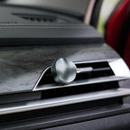 THEDOTS Green Luxury Car Air Freshener, Refillable Car Freshener Vent Clip, New Car Gift for Men, Amber Moss Scent