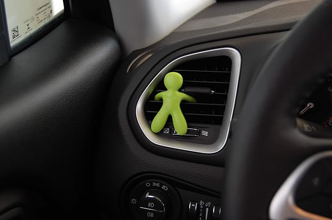 Cesare Car Air Freshener Long Lasting 45 Days Air Vent Clip Uses Alcohol-Free Fragrance Oil Non-Toxic EVA Material (Citrus)
