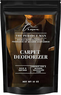Lapew The Perfect Man Carpet Deodorizer Powder - Pet Safe Freshener for Vacuuming | Scented Odor Eliminator for Home | 16 oz