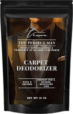 Lapew The Perfect Man Carpet Deodorizer Powder - Pet Safe Freshener for Vacuuming | Scented Odor Eliminator for Home | 16 oz