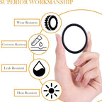 PWACCS High Pressure Washer O Ring Kit, Replacement Rubber Ring for Power Washer, General for Pump, Coupler, Adapter, Hose, Gun and Nozzle, 100 Pieces
