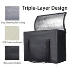 1PK Insulated Grocery Bags Reusable Heavy Duty - Cooler Tote with Reinforced Base for Stability & No Sag - XL Thermal Bag for Hot Cold Food, Delivery, Shopping, Travel, Camping,Grocery Essentials