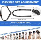 2 Pack Dog Seat Belt Tether for Golf Cart, Pet Dog Seat Belt Harness for Car, Adjustable Golf Dog Collar Leash for Golf Cart Pet Safety Protection to Prevent Accidental Injury