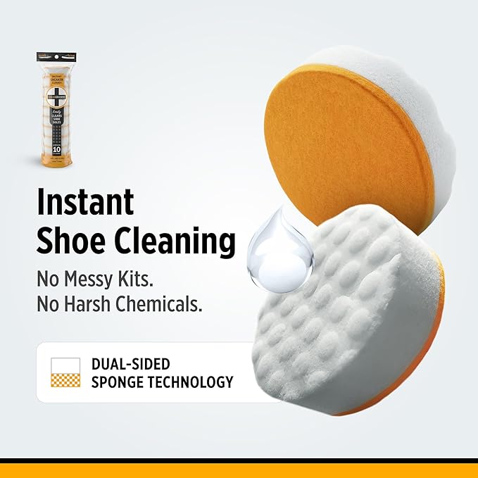 SneakERASERS 10 Pack & StinkERASERS 2 Pack Shoe Deodorizer Bags with Sneaker Cleaner Eraser Sponges, Activated Charcoal Odor Eliminator for Shoes & Boots, Reusable Shoe Smell Remover