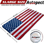 Windshield Sun Shade - American Flag Design, High-Resolution Sun Visor for Car, Truck, SUV with Mirror Cut-Out for Interior Sun Protection, Foldable Car Sun Shade