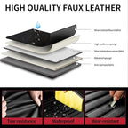 Fit Crosstrek Car Seat Covers for Subaru Crosstrek 2016-2025 2026 - Upgraded Premium Waterproof & Breathable Leather, Airbag Compatible, All-Weather Seat Cushion Protector (Full Set, Black)