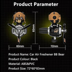 BiBi Bear Car Air Fresheners Pilot Car Diffuser Cute Car Perfume Funny Car Fragrance