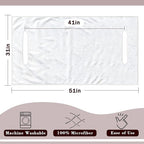 YOKYHOM Golf Cart Seat Covers for 2/4-Seater, Microfiber Seat Towel Blanket, Keeps Seats Cool, Clean & Comfortable, Fits EZGO, Club Car, Yamaha, 51"x31"