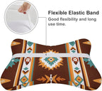 Soft Car Headrest Pillow Compatible with Tribal Navajo Indiana Western Southwest Ethnic, 2 Pcs Memory Foam Car Neck Pillow with Breathable Removable Cover Car Pillow for Nap/Neck Pain Relief