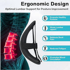Lumbar Support Back Support for Office Chair 2 Pack Lumbar Support Pillow for Car Chair Back Support with Double Layer Breathable Mesh & Adjustable Straps