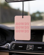 Pink Western Car Air Freshener 4 Pcs Coconut Scented, Long Live Cowgirls Boots Cactus Car Accessories Mirror Decor for Women, Western Hanging Air Freshener for Cars Closet Drawer Books