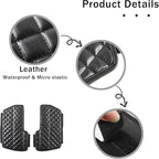 2PCS Center Console Armrest Cover for Toyot@ Tundra 2022-2025 /Sequoia 2023-2025 Accessories, Leather Front Seat Armrest Box Cushion Protector Waterproof Anti-Scratch (Left-Hand Drive)