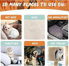 Abbylike 3 Pcs Pet Hair Remover Pumice Stone Car Pet Hair Removal Tool for Bedding Carpet Couch Furniture Cleaning (6.1 x 2.56 x 1.4 Inch,Gray)