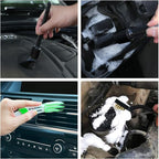 10pcs Detailing Brush Set, Multi-Purpose Car Detailing Brushes for Cleaning Car Interior, Exterior, Engine, Leather, Including 5 car Cleaning Brush, 3 Wire Brush, 2 Air Vent Brush,Black