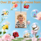 5-500pcs Custom Air Fresheners with Picture, Double Sided Car Air Freshener with 20 Scents, Personalized Gifts for Valentine's Day Birthday Anniversary (Rectangle)