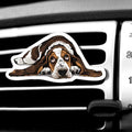 WIRESTER Fresh Scented Car Air Freshener Vent Clip, Decorative Accessories, Interior Decoration for Cars - Cute Animal Butt, Cute Dog Cat, Dog Butt Looking Back, Dog Lying