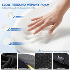 Office Chair Cushion for Tailbone & Back Pain Relief, Strong Lumbar Support Ergonomic Cushions, Comfortable Memory Foam Cushion for Pain Relief, Suitable for Office Chairs, Home Chairs, Car