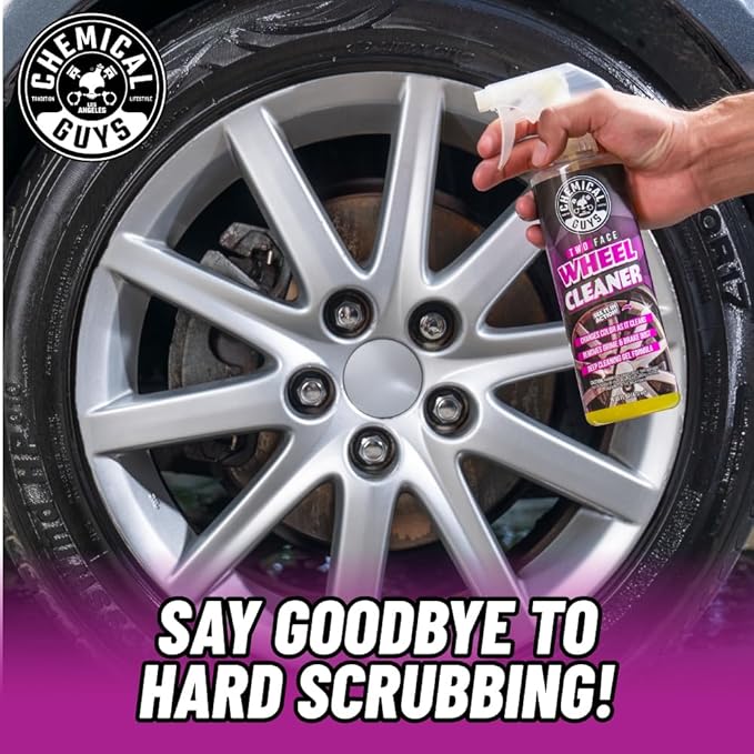Chemical Guys Two Face Wheel Cleaner, Color Changing Wheel Cleaner, Safe for Cars, Trucks, SUVs, Motorcycles, RVs & More, Extra Large Size 32 fl oz - CLD30332