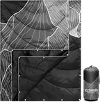 zzlamb Camping Blanket for Cold Weather,Outdoor Puffy Blanket Portable Down Alternative,Windproof Warm Cloak with Snaps,Cozy Quilt Backpacking Picnic RV Travel Plane Car Hammock Beach Climbing