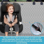 Lassie Truck Back Seat Cover for Dogs with Safety Belt, Truck Bench Seat Cover Compatible with Ford F-Series, F150 /Chevrolet Silverado 1500, Colorado/Ram 1500 Pick Up/GMC Sierra/Toyota Tundra and etc