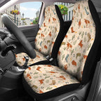 GENANY Cowgirl Car Seat Covers Set of 2, Breathable Front Seat Covers for Truck Sedan SUV, Western Car Accessories, Cowgirl Gift for Women Men