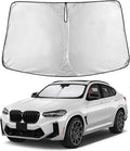 EcoNour Windshield Sunshade Compatible for BMW X4 2019-2023 2024 2025, Sun Visor for Front Windshield & Window Sun Shade Cover, UV Heat Blocker & Protector, Car Accessories