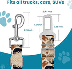 Adjustable pet cat and Dog car seat Belt，The Lanyard is Flexible and Adjustable from 20 to 33 inches (Foliage)