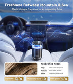 Smart Car Air Freshener【Enjoy Freshness, Purity, Comfort】 New Premium Scenic Diffuser | Perfume Display, Auto On/Off, Adjustable Intensity, Long Lasting Fragrance | Cologne Freshener Gifts