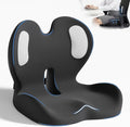 Seat Cushion,Memory Foam Chair Cushion for Office and Car,Ergonomic Coccyx Seat Cushion for Tailbone,Sciatic Nerve,Back Pressure Relief,Lumbar Support Pilow for Office,Car,Truck,Desk Chair