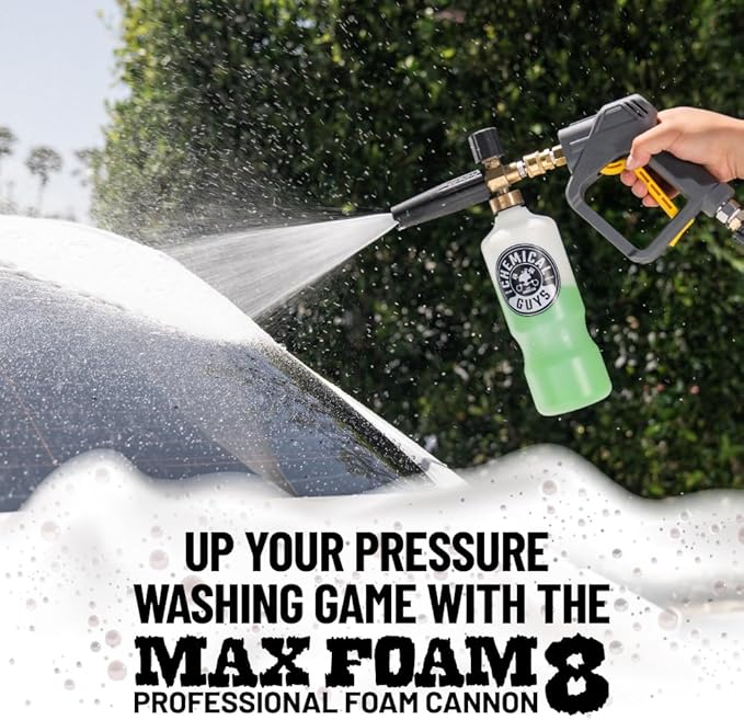 Chemical Guys EQP339 TORQ Professional Foam Cannon & Tough Mudder Truck Wash, Off Road ATV Heavy Duty Soap, 128 fl oz (1 Gallson), Lemon Scent