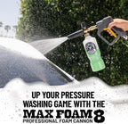 Chemical Guys EQP_310 TORQ Professional Foam Cannon Max Foam 8, (Great for Cars, Trucks, SUVs, Motorcycles, RVs & More) 32 oz Bottle