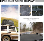 Waterproof Car Roof Cargo Bag 420d Oxford Fabric Auto Rooftop Carrier Large Capacity Dustproof Sunproof Storage for Travel and Outdoor Vehicle Use