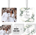 Custom Car Air Fresheners Bulk 10–100 PCS, Personalized Double-Sided with Photo Text Logo, Wholesale Auto Air Freshener for Wedding Party Business Promotion Gifts (Personalized, 10PCS-Square)