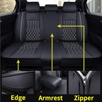 Aierxuan Car Seat Covers Full Set Universal Fit for Honda Civic Accord CRV, Toyota Camry Prius Rav4, Kia, Lexus, Nissan, Mazda, Jeep Cherokee and Most Cars, with Waterproof Leather (Black and White)