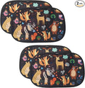 Enovoe 2 Pack Animals Cartoon Car Window Sun Shades for Kids - 21x14 Inches - Baby Sun Shades - Glare and UV Rays Protection Car Window Shades, Suitable for SUVs, Minivans and Full Size Cars