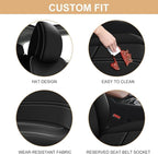 AOMSAZTO Custom Fit Seat Covers for Mazda CX50 2023 2024 2025 CX30 Car Seat Covers Full Set Black Faux Leather Compatible Airbag （New - CX50）