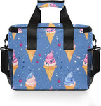Cooler Bag Insulated Picnic Bag Large Lunch Box Reusable Tote Bag Soft Sided Portable Beach Cooler Grocery Camping