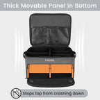 YOREPEK 2 Layer Golf Trunk Organizer, Golf Gifts for Men with Separate Ventilated Compartment for 2 Pair Shoes, Waterproof Car Trunk Locker for Balls, Tees, Clothes, Gloves, Gifts for Golfers