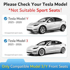 Premium Microfiber Towel Tesla Model Y Juniper/3 Seat Cover, Waterproof | Sweatproof | Machine Washable | Non-Slip, Seat Protector for Tesla Model 3/Y 2016-2026 Interior Accessories - (1Pack, Black)