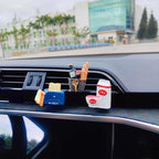 Cute Car Air Freshener Vent Clip, 3D Design Car Vent Air Freshener with Scent Pads, Car Air Conditioning Vent Decoration Car Accessories for Women and Men