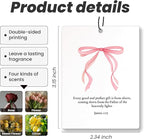 Trendy Pink Christian Bible Car Air Freshener 4 Pcs - Girly Coquette Bow Love Like Jesua Air Freshener Hanging Decor for Cars Closet Drawer Books, Girly Car Accessories Mirror Decor for Women