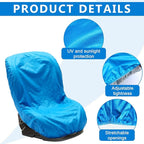 BBTO 2 Pcs Car Seat Sun Shade Covers Baby Car Seat Coolers Protector Reflective Carseat Sunshade Infant Shield Heat UV Sunlight Keep Baby Toddler Child Cool Travel Safety(Classic,Blue)