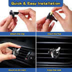 Air Vent Decoration - Cute Super Kitty Hero Decorative Vent Clip for Cars, Bedroom or Office [Collection of 6]