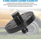Aluminum O-Ring Chassis Cleaner Flusher Kit Standard Hose Fitting Kit Compatible with AUS Hose Fitting, O-Shape Wheel Arch Cleaner Rinse Kit Water Conservation Kit