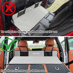 Car Rear Seat Mattress Extension Plate, Foldable Car Back Seat Extender，Portable Mattress for Sleeping, Increase Travel Trunk Space and Car Bed Camping Space for Cars, SUV, Model Y/3（Grey）