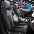 5 Seats Seat Covers Fit for Kia Sorento 2007-2023 2024 2025 Custom Breathable Leather Car Seat Cover Fit for Sorento (5 Seat,Black&Grey)