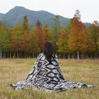 PuTian Merino Wool Blanket - 4 lbs Warm, Thick, Washable, Large 87" x 63" Throw for Outdoors, Camping,Couch, Bed, Travel-Super Soft Wool Blanket- Bohemia Grey